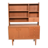 Vintage Scandinavian modular bookshelf in teak - 1960s