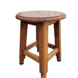 Solid wood farm stool