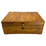 Biedermeier Box in Ice Birch and Brass, Germany, 1840s