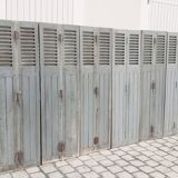 6 old double oak louvers