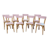 Set of 8 "Baumann" chairs