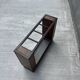 Vintage Art Deco umbrella stand in wood & metal – c. 1930–1940