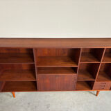 Big vintage Danish bookcase teak