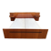 Electric double bed, varnished wood, vintage, 1960s