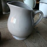 Taupe grey ceramic pitcher