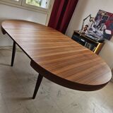 Scandinavian teak table with double butterfly extension 2 m by 1 m 20