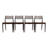 Rosewood danish design dining chairs no 78 by Niels Otto Møller