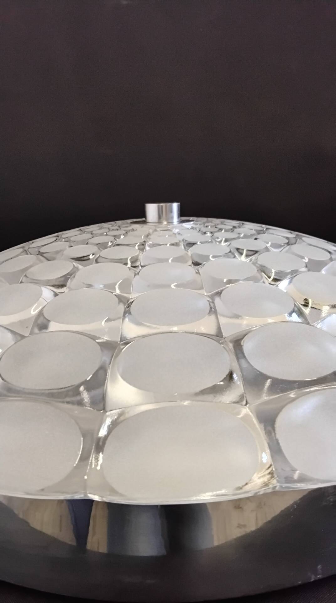 Glass ceiling light Peill & Putzler 1970s
