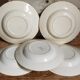 Five old plates Terre de fer from Choisy-Le-Roi HB and cie