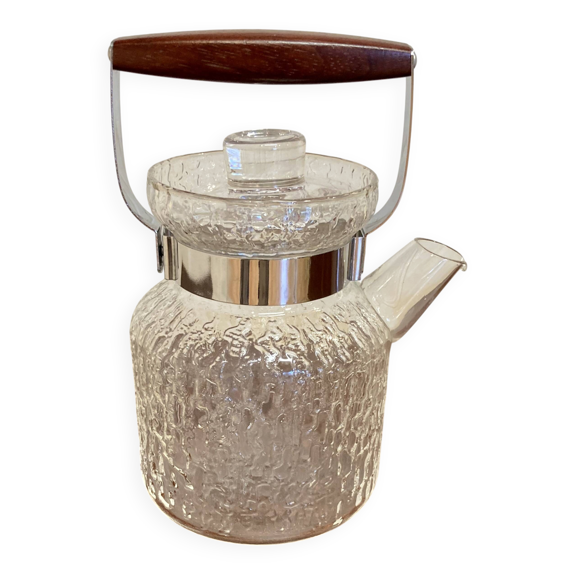 Scandinavian glass teapot design 1950.