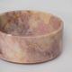 Cylindrical bowl in pink marble