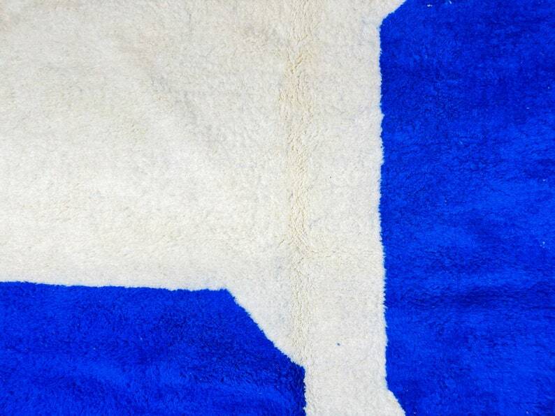 Tapis beni ouraine fait main traditionnelle taille 200 x 300 cm