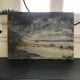Peinture abstraite bord de mer orageaux