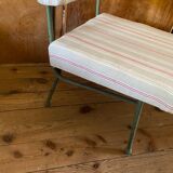 Industrial metal armchair