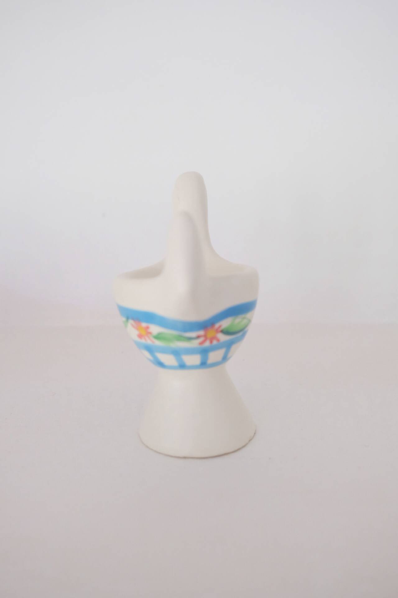Bird-shaped ceramic egg cup – unique piece – collector – probably