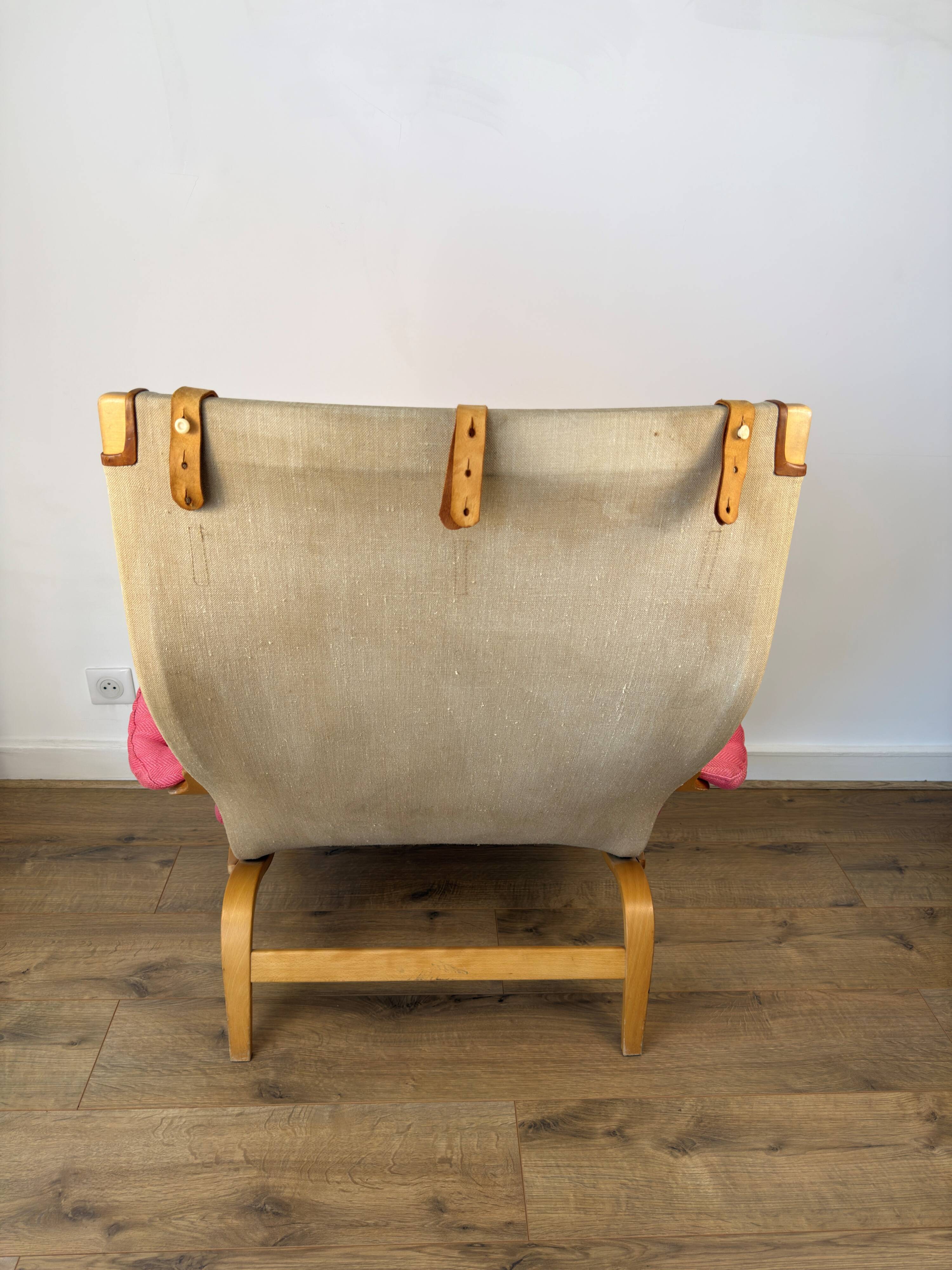 Pernilla Armchair by Bruno Mathsson for DUX – Pink Upholstery, 1970s–1980s