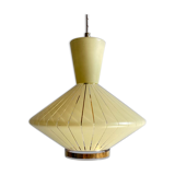 Yellow golden UFO suspension