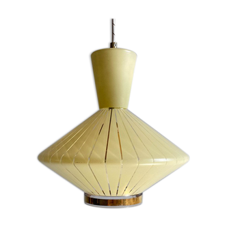 Suspension UFO jaune & doré