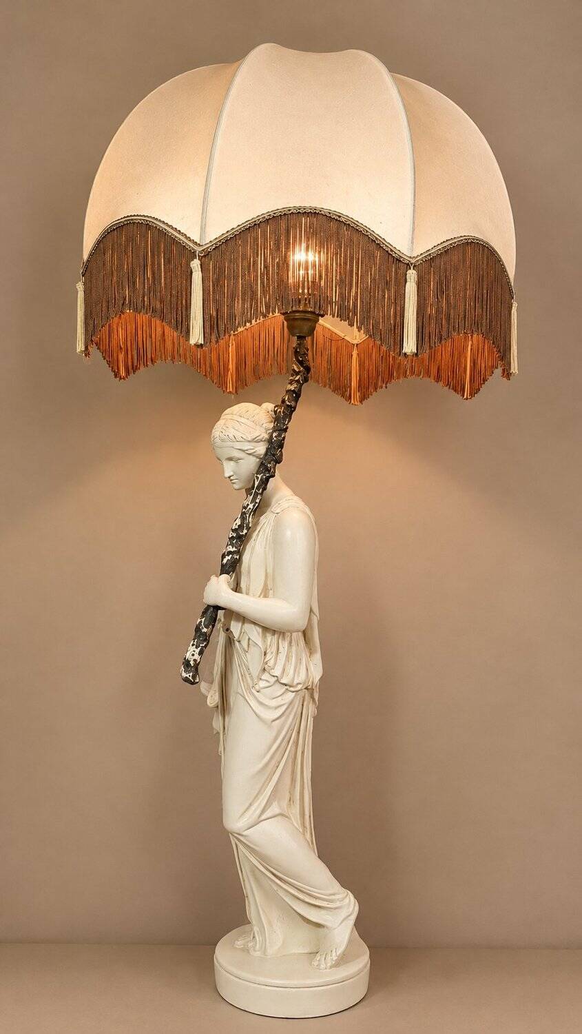Large lamp 108 cm hebe greek goddess 1960s