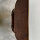 Louis XVI demi-moon console in wood and brass.