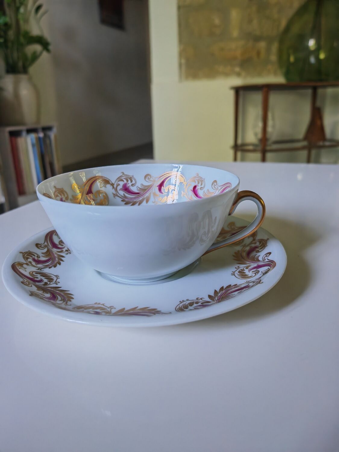 Cup and under cup R. Leclair, Limoges