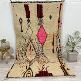 Handmade wool Berber rug 260 X 160 CM