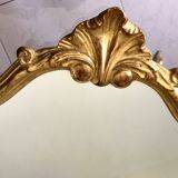 Baroque mirror in gilded wood – 63.5x45 cm - 70s.