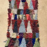 Colorful Boucherouite Moroccan rug - 64 x 137 cm