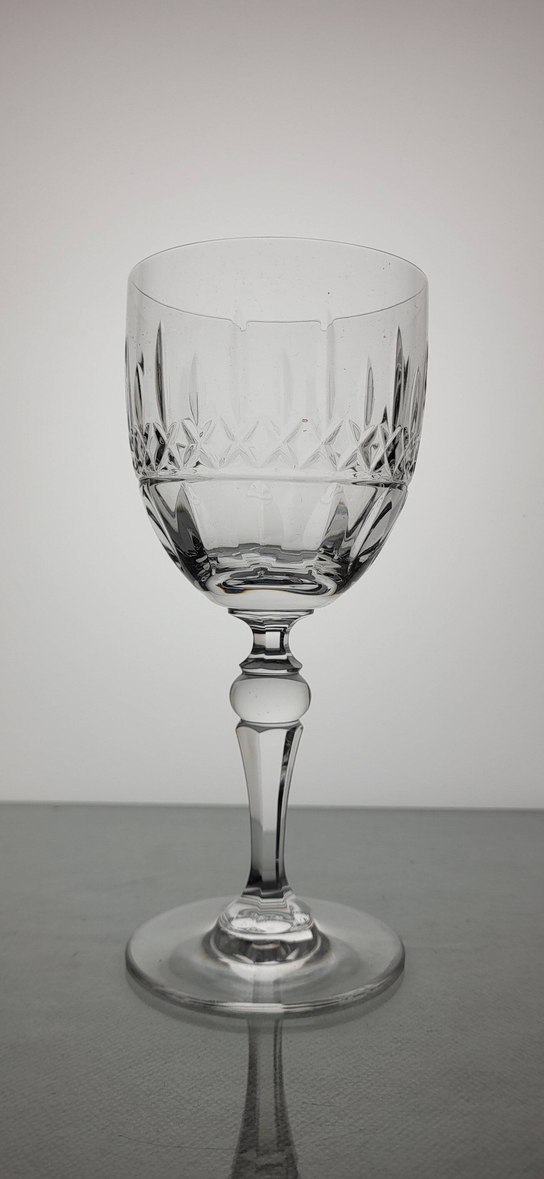 6 signed crystal water/wine glasses