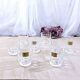8 small liquor glasses in tempered glass france arcoroc