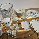Limoges porcelain service Letang Remy, Odessa Pearl China collection.