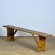 Rustic pine bench, circa 1960