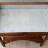 Meuble de toilette en noyer