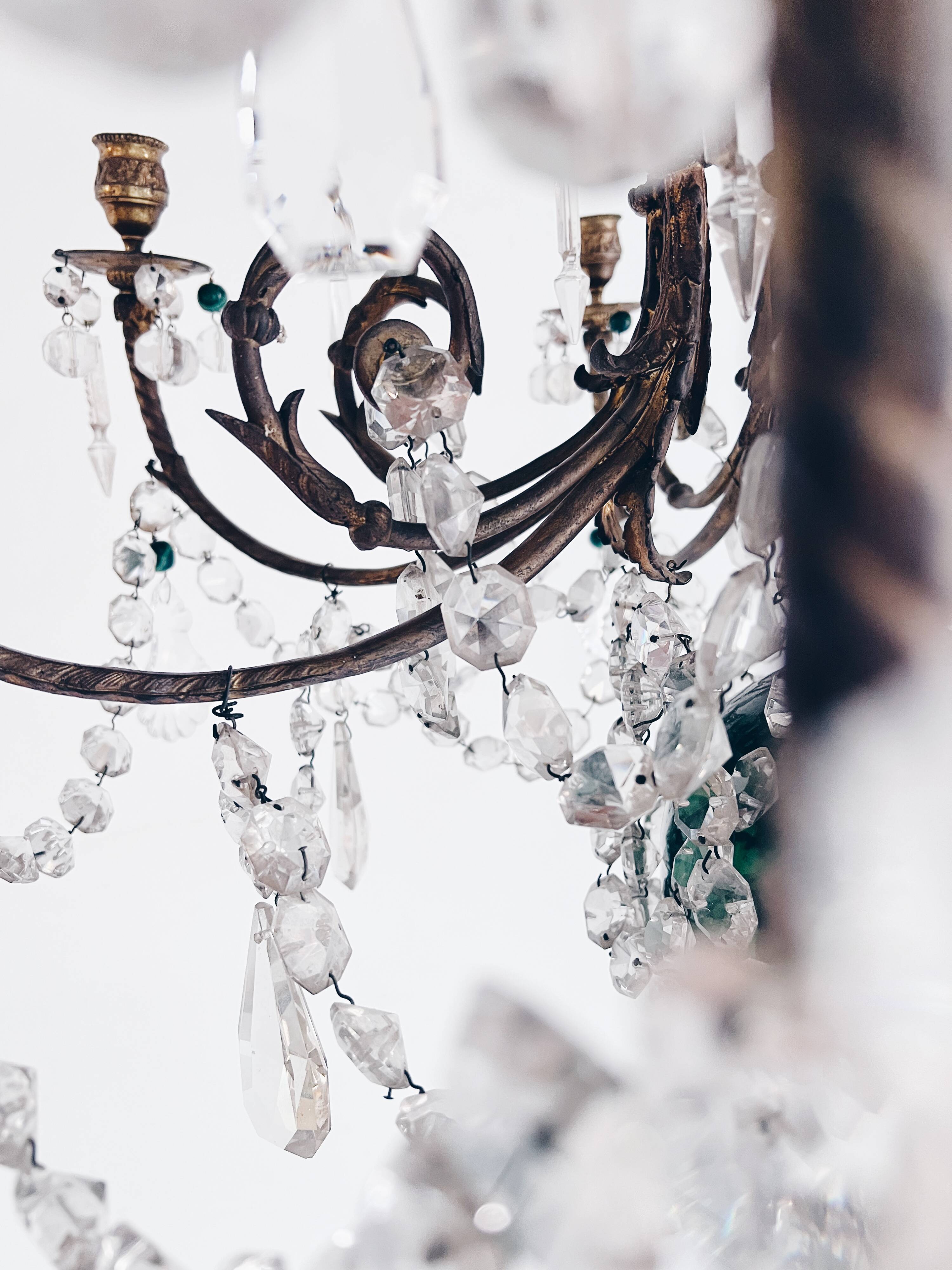 chandelier with tassels