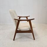 Mid Century Teak Wébé Armchair by Louis van Teeffelen, 1960's