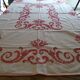 Nappe brodée point de croix 160 x 130 en coton