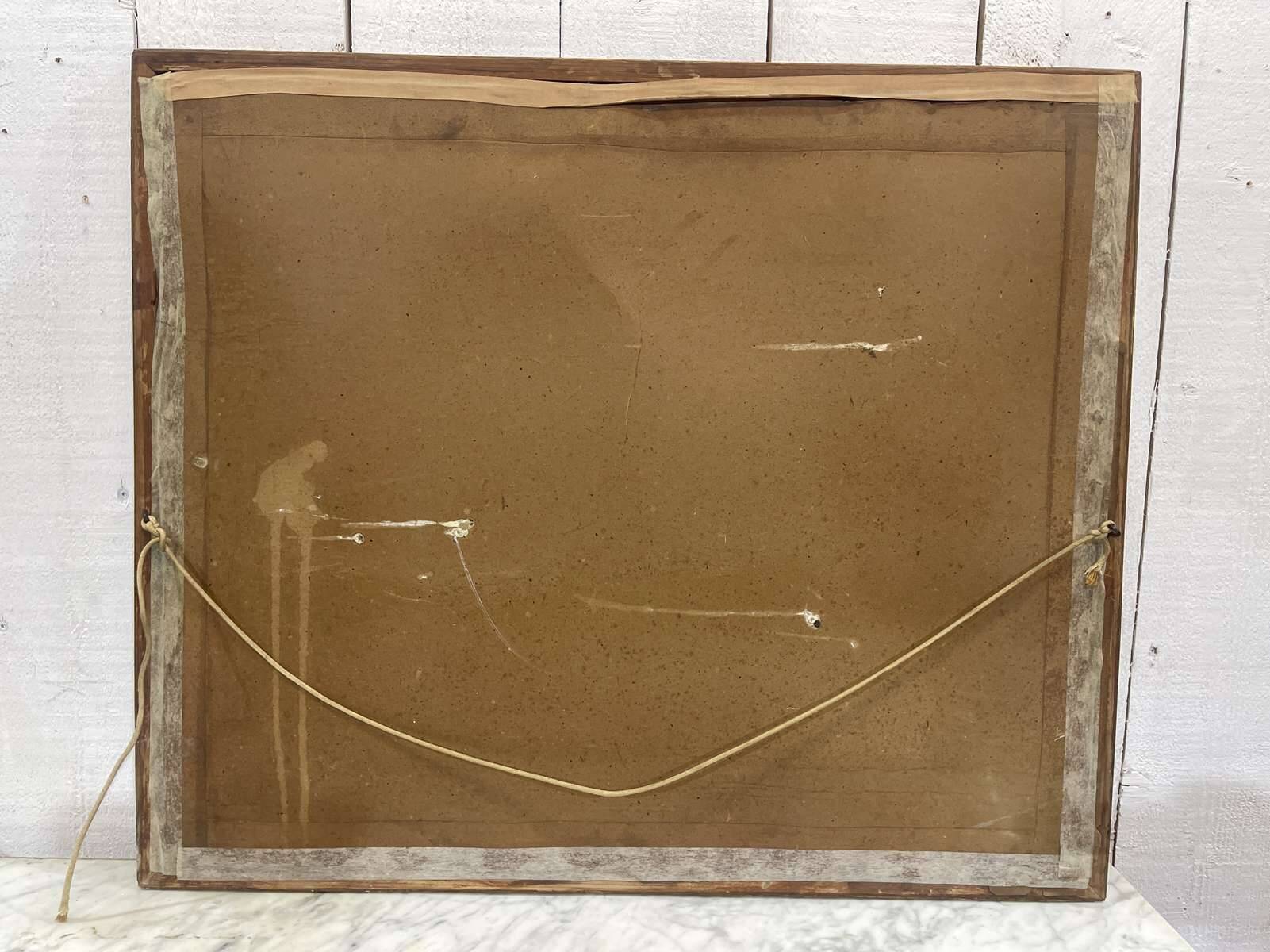 18th-century engraving: THE VILLAGE BRIDAL WOMAN by Greuze and Flippart