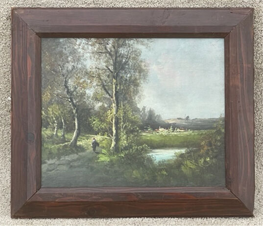 Oil on landscape panel
