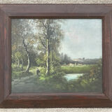 Oil on landscape panel