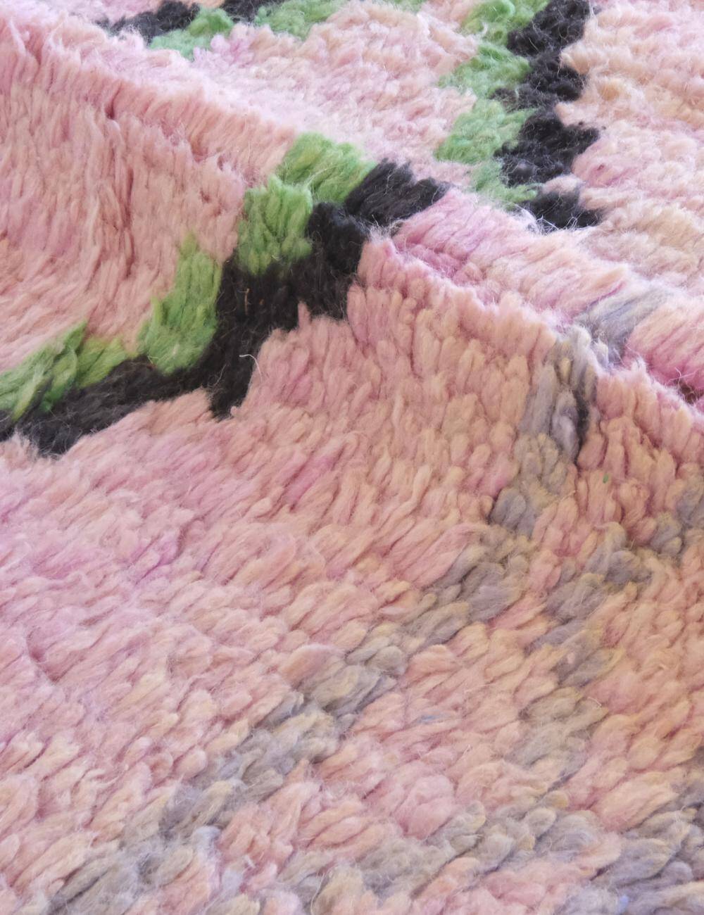 Berber Hallway Rug Lavender - 388 x 79 cm