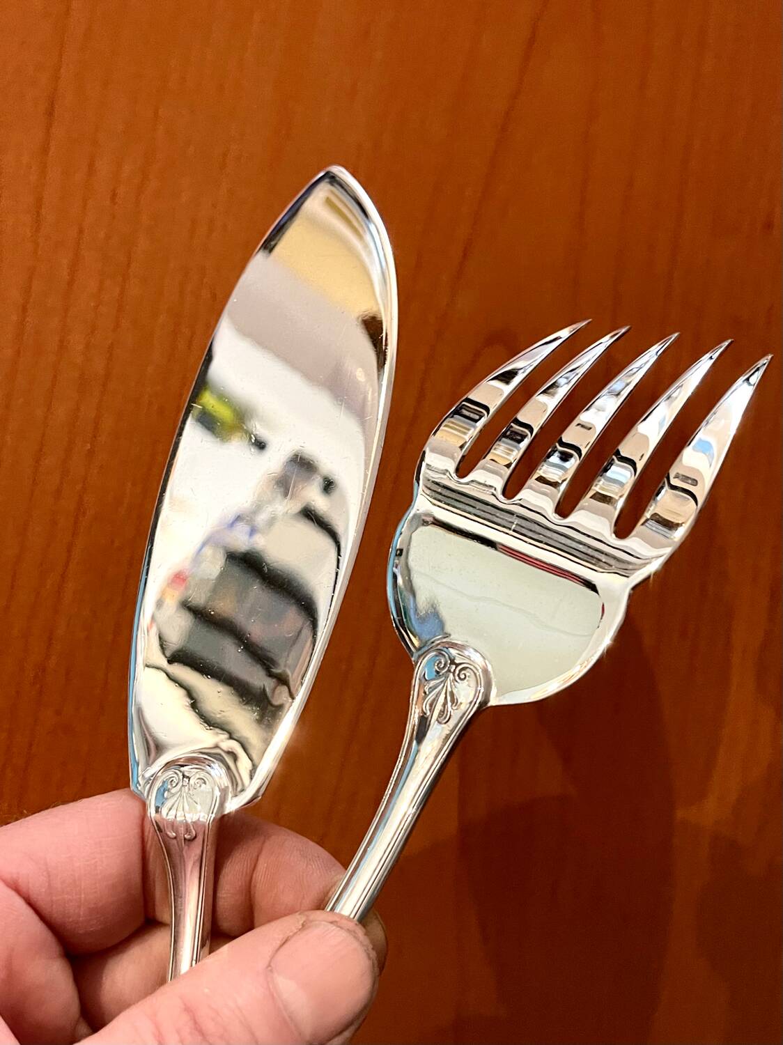 Christofle Malmaison fish serving set