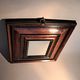 High period style mirror in solid wood from the early 20th century.
