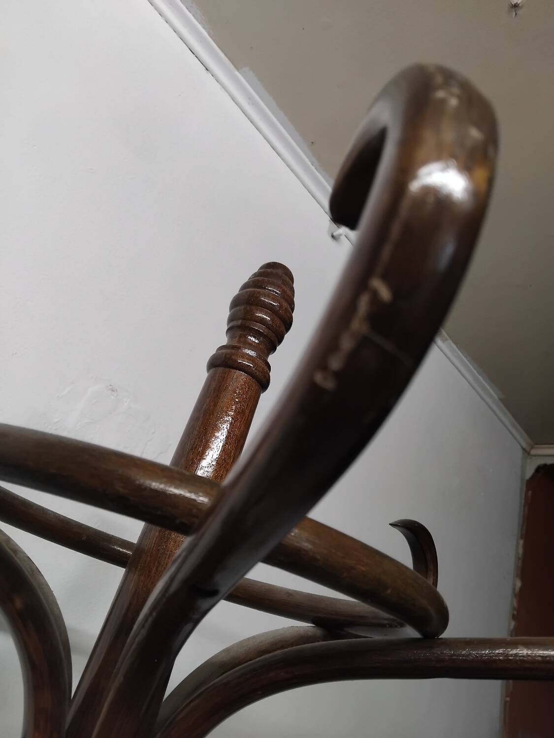 Vintage Wooden Parrot Coat Rack