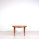 Round dining table in teak by Ib Kofod Larsen for Faarup Mobelfabrik