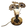 Italian gilded flower lamp
