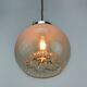 Mid-Century Italian Chrome and Murano Glass Pendant Lamp