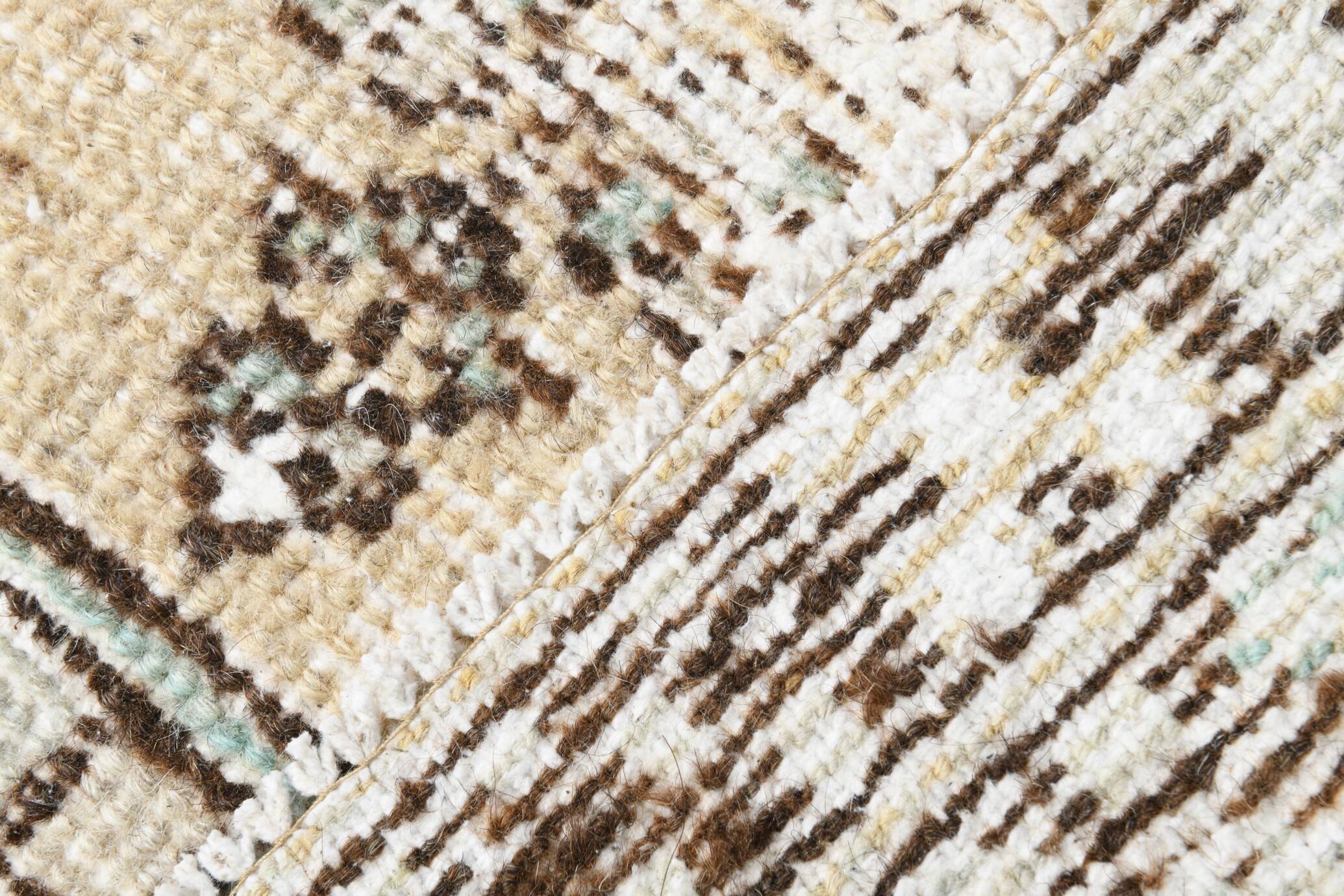 3x6 Shades Of Beige & Brown Classic Vintage Rug, 104x174Cm SK 17854