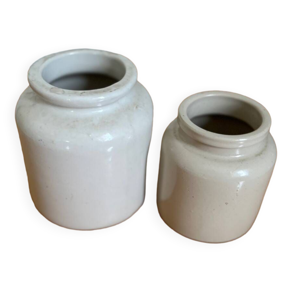 Pot Vintage En Grès – Couleur Gris Beige – Hauteur 12 Cm – Comme Neuf