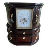 Jewelry cabinet with clock