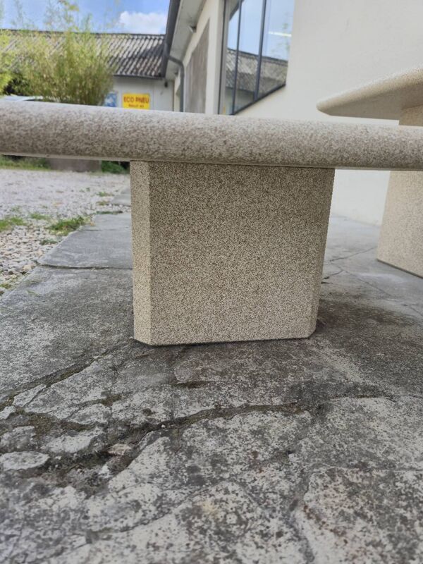 Serie de 3 tables basses gigognes en bois désign 1970s